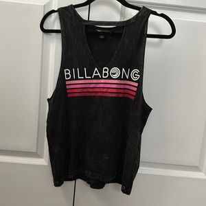 billabong neck cut out tank